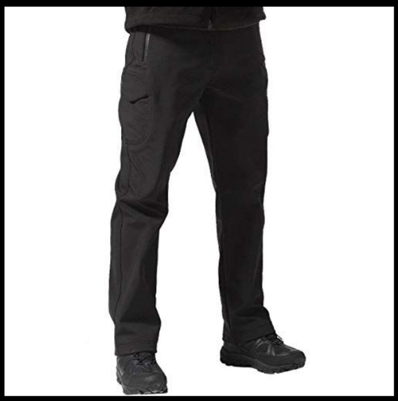 Men's Black Pants Fleece Lined 44x30 XXL NWT - Picture 1 of 15
